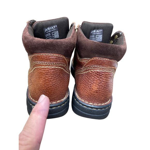 Ariat Womens Brown Leather Terrain Lace-Up Ankle Boots Size 8B SKU 9365 - Picture 15 of 16